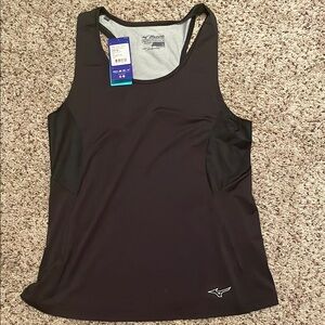Mizuno Black Fitted Tank Top